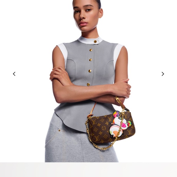 Louis Vuitton Brown Monogram Bag with Colorful Design - Picture 10 of 16